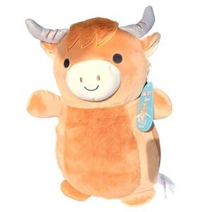 Squishmallow Hug Mees Wilfred Highland Cow Brown 14" 2023 NWT